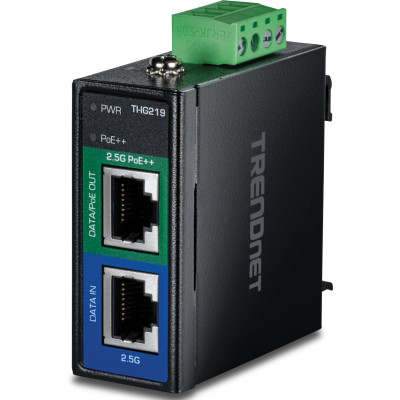 TRENDnet TI-IG219 95-watt Industrial Gigabit PoE+ Injector, IP50 rating